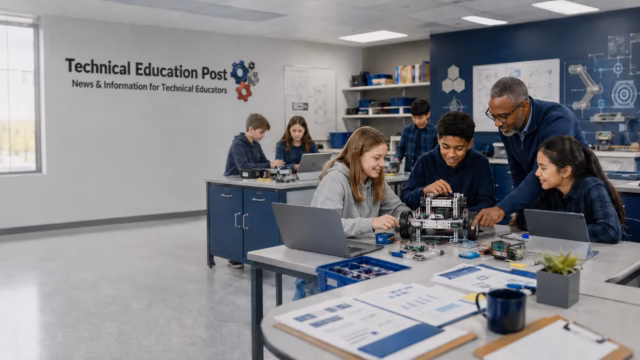 Empowering Educators: STEM Grants for Teachers STEM teacher guiding students through a hands-on engineering and science project supported by classroom grant funding