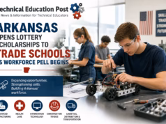 Arkansas Opens Lottery Scholarships to Trade Schools as Workforce Pell Begins Students in an Arkansas technical education lab build engineering projects while learning advanced manufacturing, information technology, healthcare, and skilled trades through programs supported by expanded Workforce Challenge scholarships and Workforce Pell.
