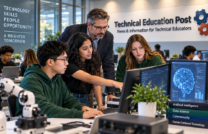 UNT’s $20 Million AI College Signals a Bigger Shift in Technical Education Students and faculty working in a university artificial intelligence lab as higher education expands AI, data science and cybersecurity programs.