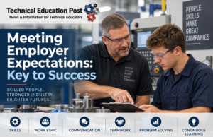 Meeting Employer Expectations: Key to Success A young worker meeting expectations with his employeer
