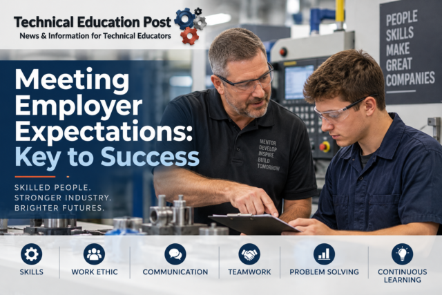 Employer Expectations A young worker meeting expectations with his employeer